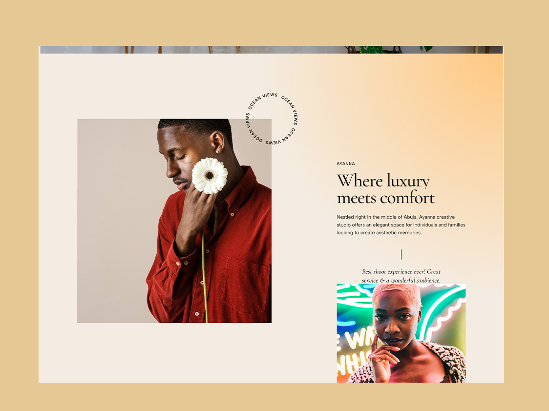 Creative studio website